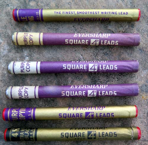 unopened tubes of 4" eversharp square leads